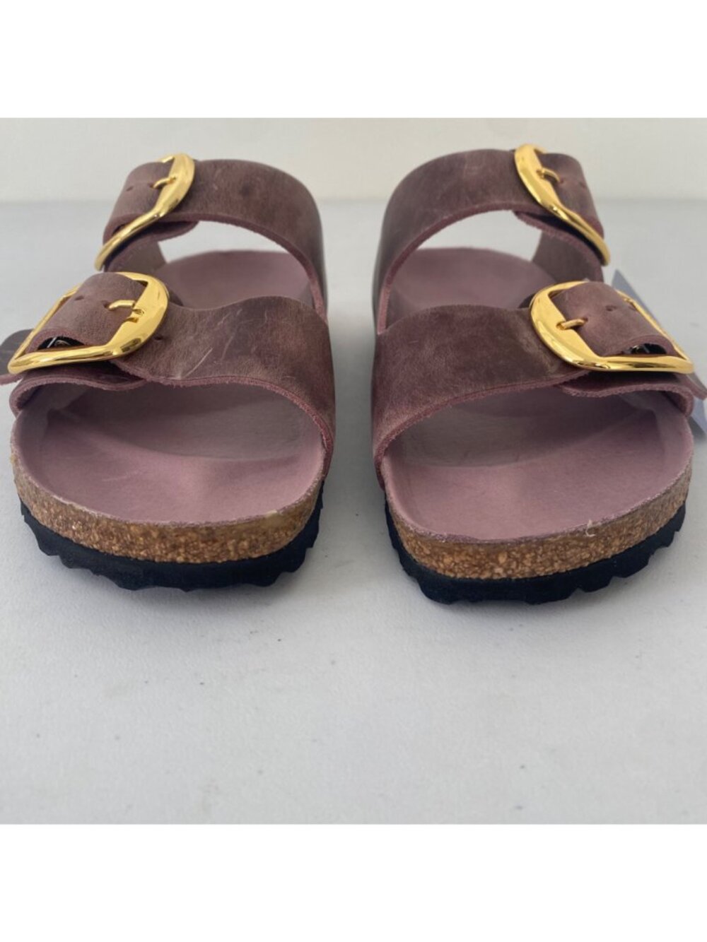 New Birkenstock *narrow* Arizona Big Buckle Sandals Slides Shoes Lavender - Picture 6 of 10